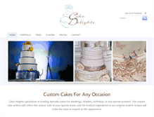 Tablet Screenshot of mycakedelights.com